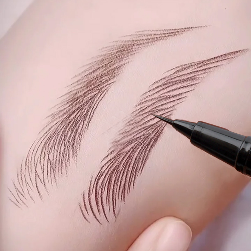 Waterproof Liquid Eyeliner Pen - Lápiz de cejas líquido multifuncional, delineador