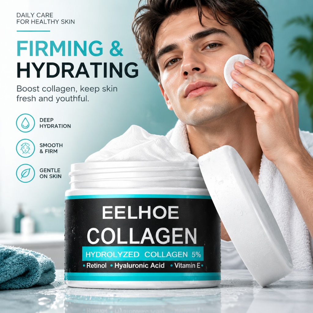 Retinol Anti Wrinkle Cream - Crema hidratante con colágeno para hombres,
