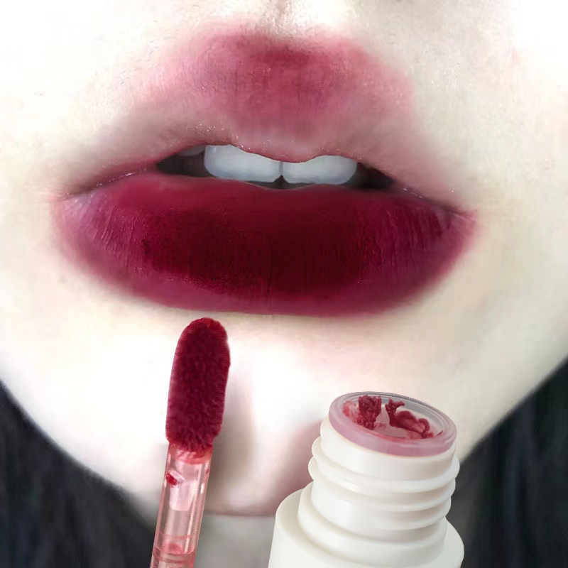 Matte Velvet Lip Tint Long Lasting - Brillo de labios de terciopelo mate,