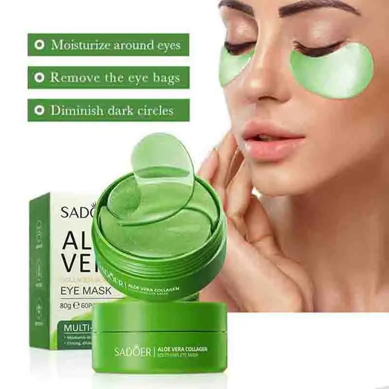 Collagen Under Eye Patches - Mascarilla de colágeno de Aloe Vera