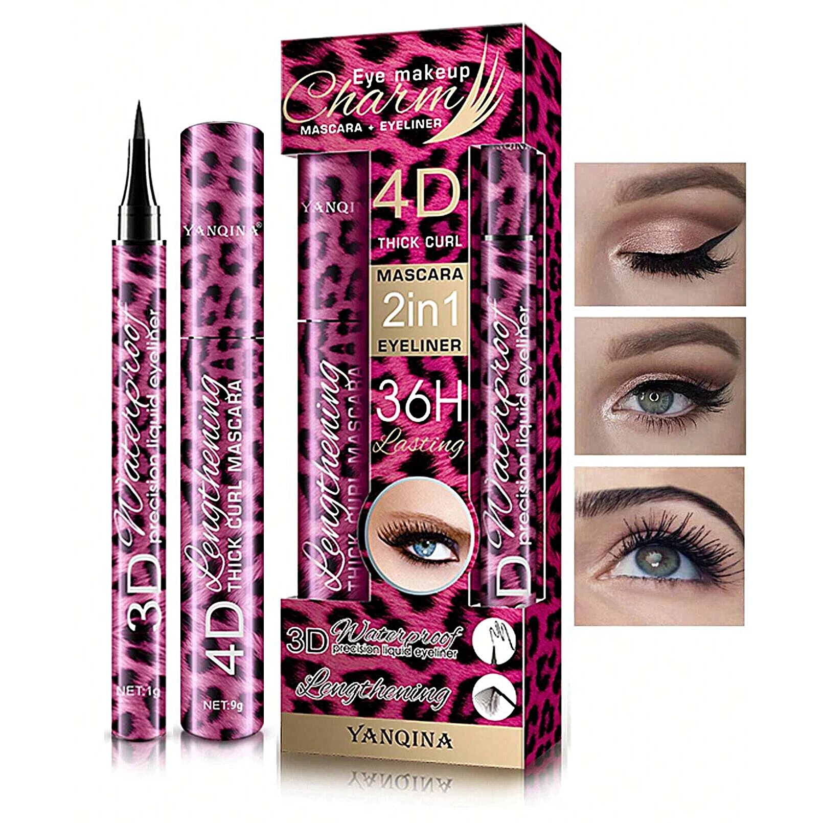 YANQINA-delineador de ojos líq - Waterproof Liquid Eyeliner Pen reseña y precio