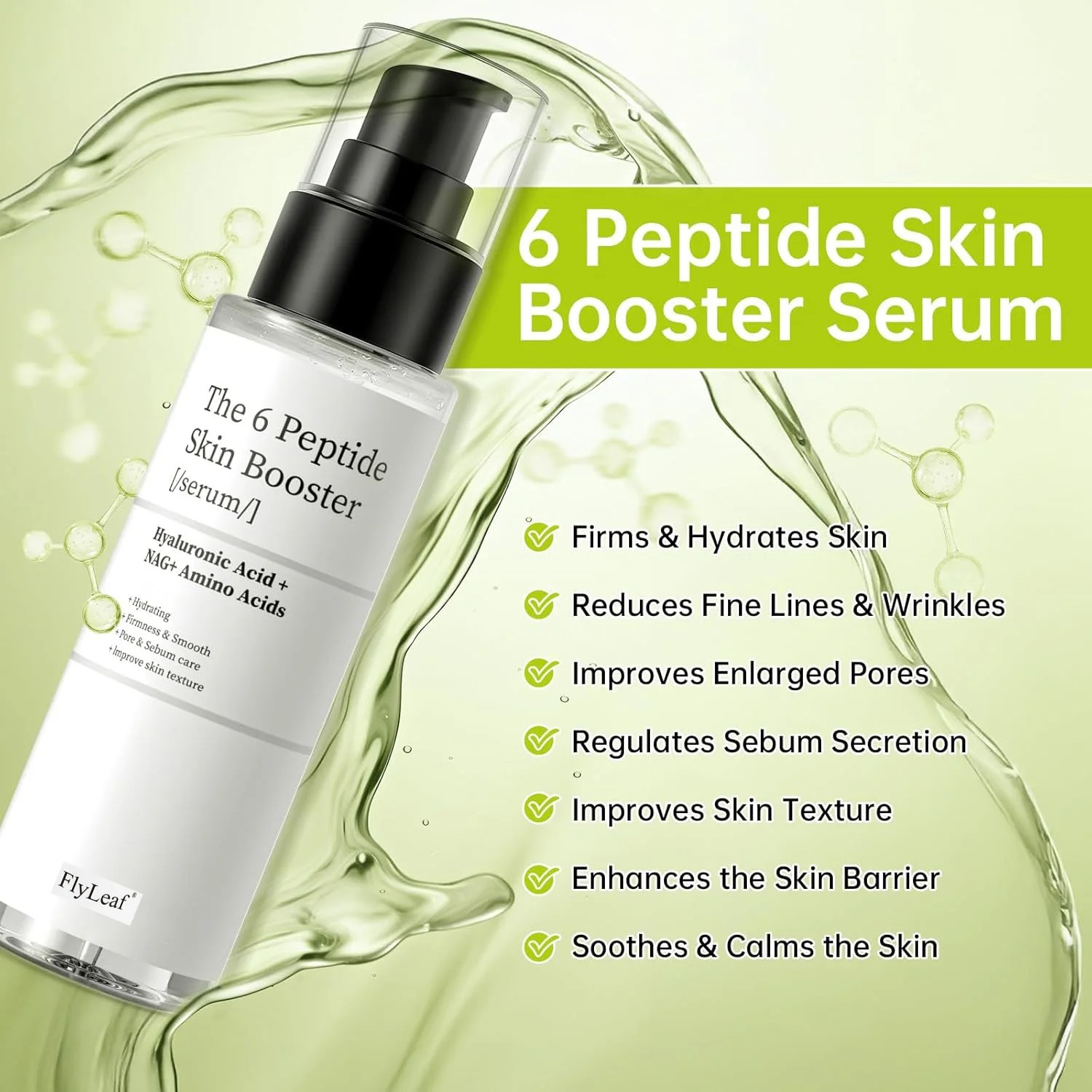 Tónico Facial con Péptidos de  - Hyaluronic Acid Facial Serum reseña y precio