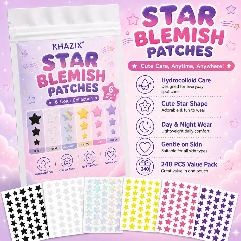 240 Parches Estrella para Gran - Hydrocolloid Pimple Patch reseña y precio