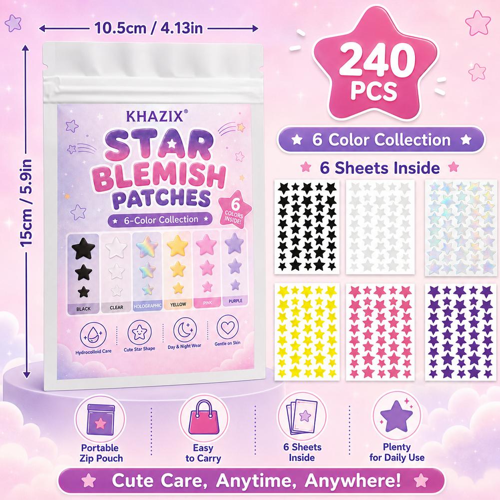 240 Parches Estrella para Gran - Hydrocolloid Pimple Patch reseña y precio