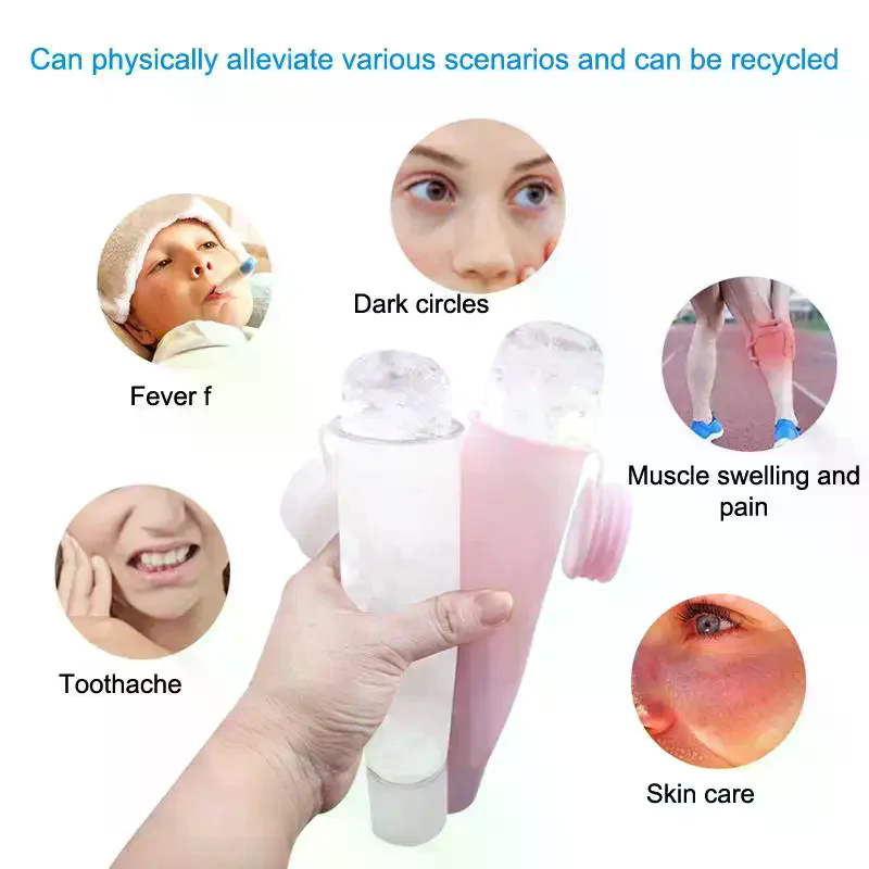 Rodillo facial de silicona con - Face Ice Roller Puffiness reseña y precio