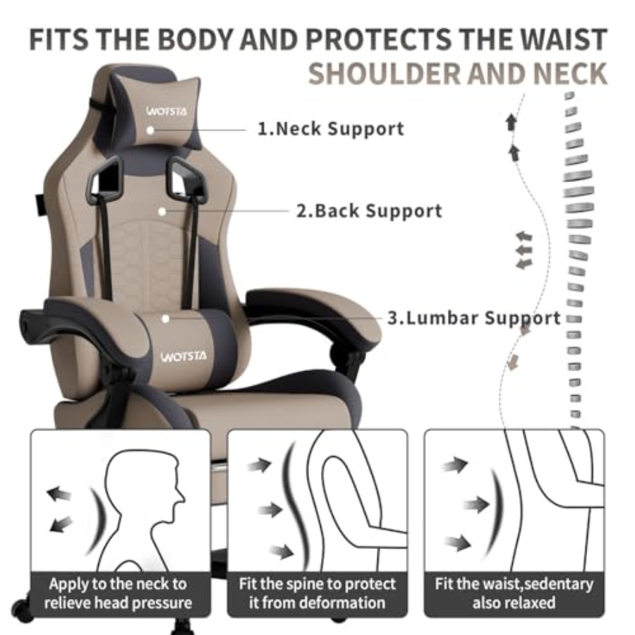 Silla de juego con función de  - Massage reseña y precio