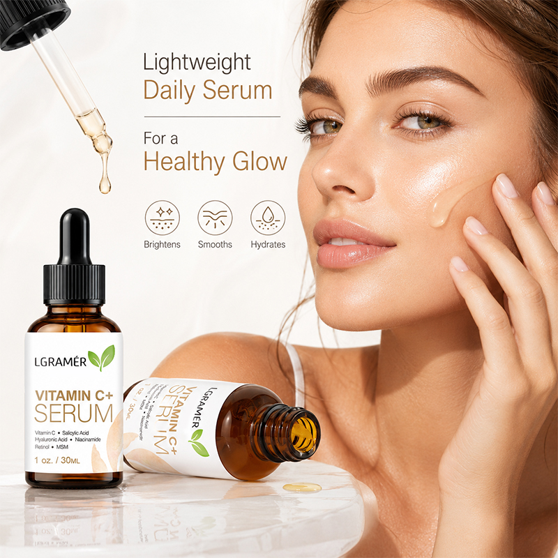 Suero Facial con Vitamina C+ y - Hyaluronic Acid Facial Serum reseña y precio