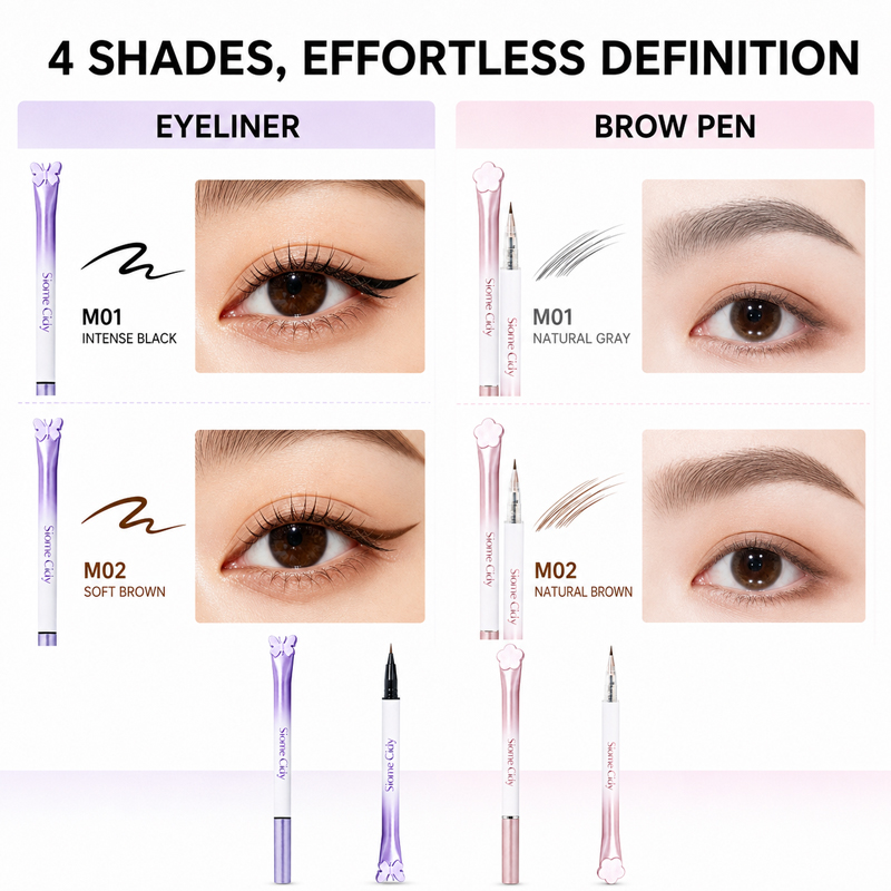 Set de 4 delineadores líquidos - Waterproof Liquid Eyeliner Pen reseña y precio