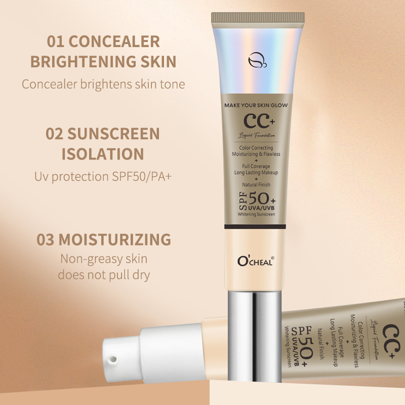 Ocheal 30g CC crema base corre - Spf 50 Waterproof Sunscreen reseña y precio