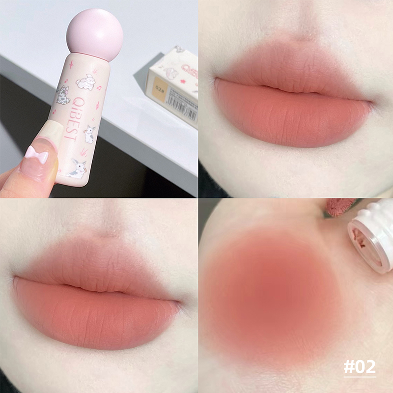 QIBEST lindo terciopelo mate l - Matte Velvet Lip Tint Long Lasting reseña y precio