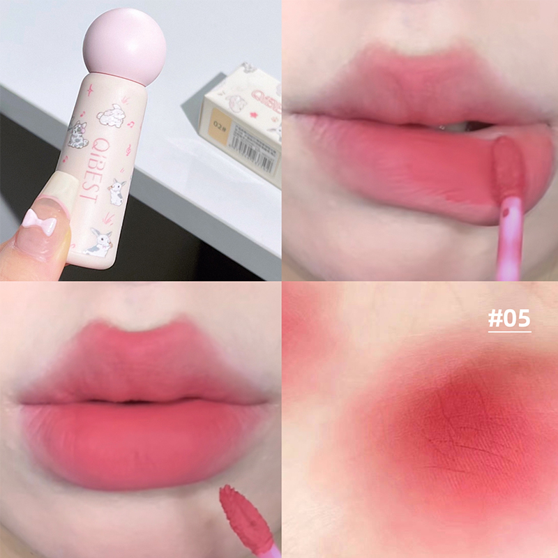 QIBEST lindo terciopelo mate l - Matte Velvet Lip Tint Long Lasting reseña y precio