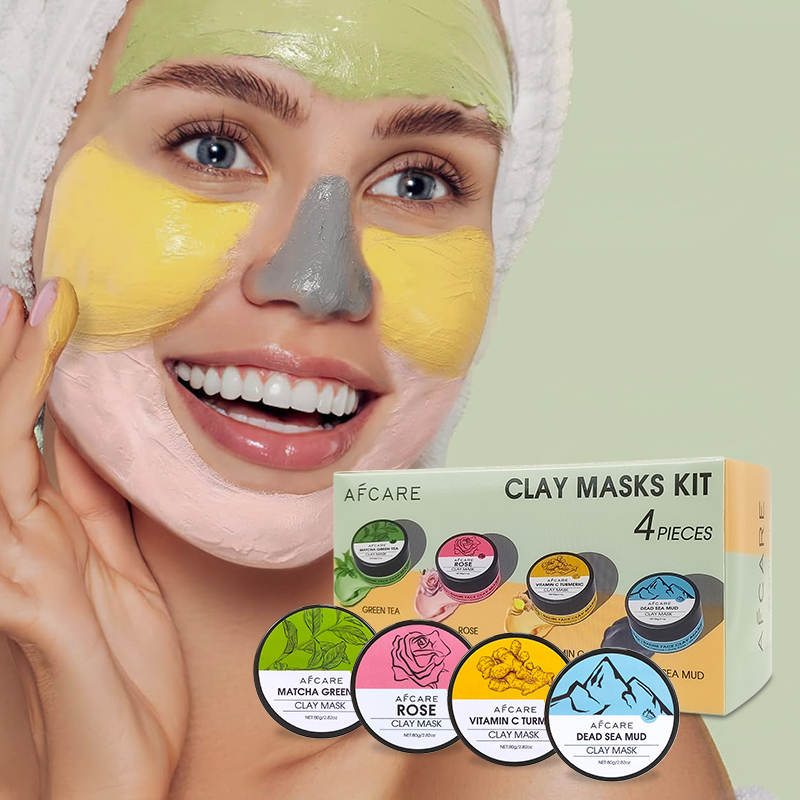 Juego de 4 mascarillas faciale - Green Tea Cleansing Clay Mask reseña y precio