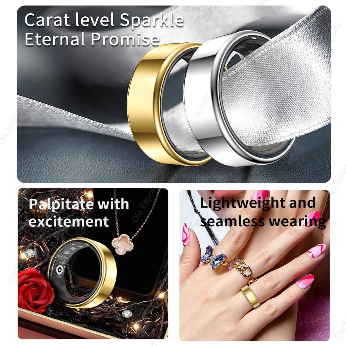 Anillo Inteligente de Aleación - Health Monitors reseña y precio
